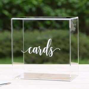 Clear Acrylic Card Box